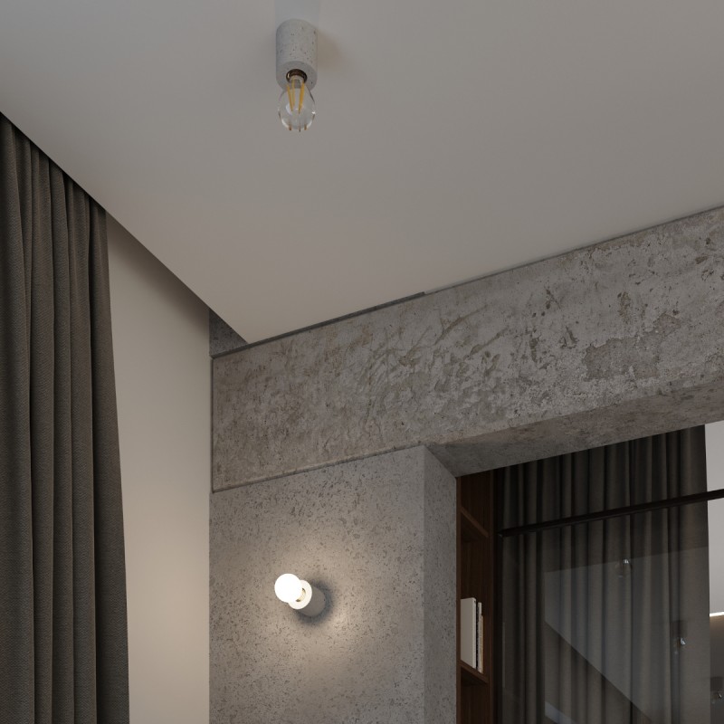Sollux stropné svietidlo prisadené SALGADO concrete SL.0678