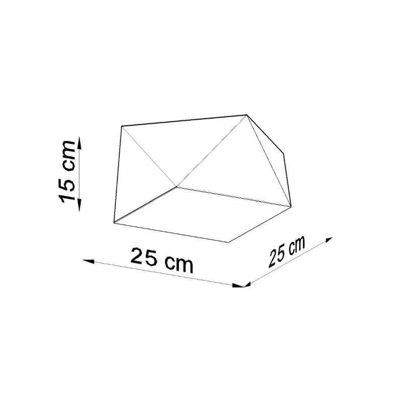 Sollux stropné svietidlo prisadené HEXA 25 biele SL.0686