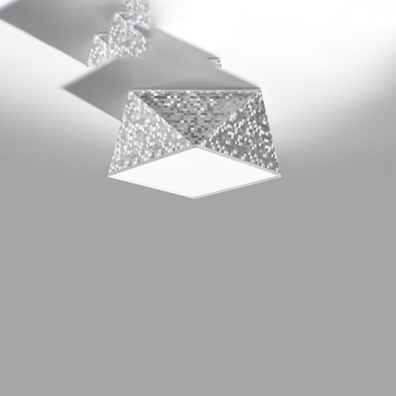 Sollux stropné svietidlo prisadené HEXA 25 silver SL.0688