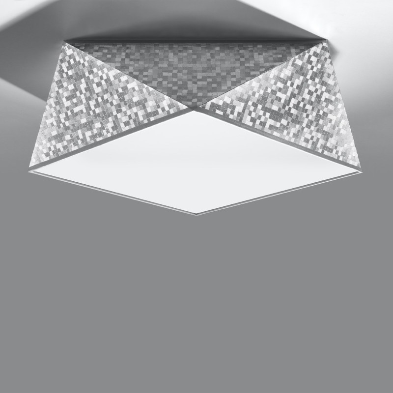 Sollux stropné svietidlo prisadené HEXA 35 silver SL.0691