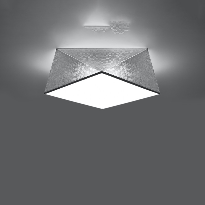 Sollux stropné svietidlo prisadené HEXA 35 silver SL.0691