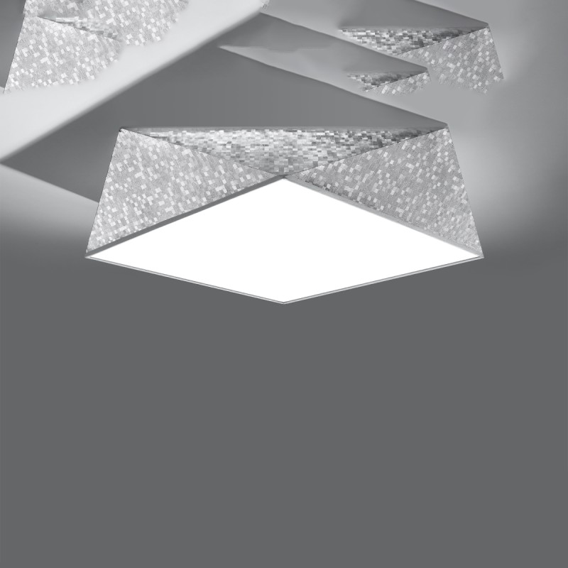 Sollux stropné svietidlo prisadené HEXA 45 silver SL.0694
