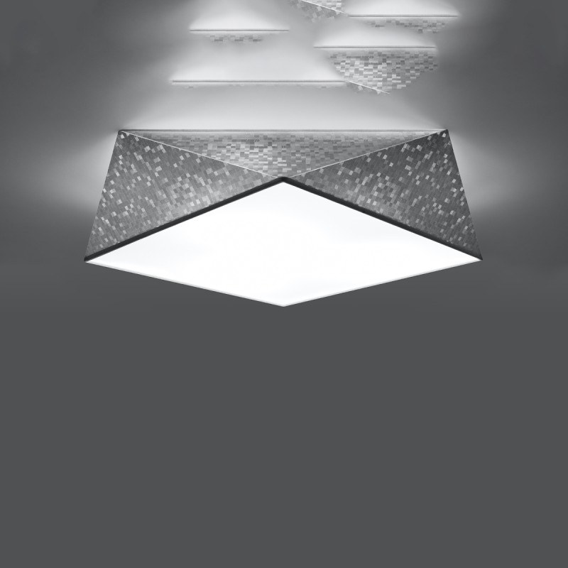 Sollux stropné svietidlo prisadené HEXA 45 silver SL.0694