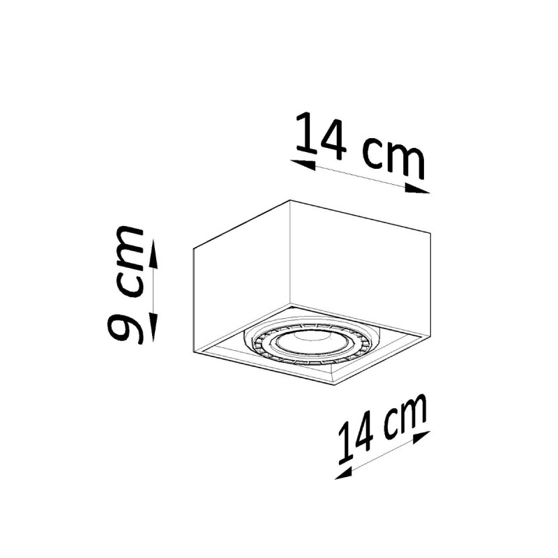 Sollux stropné svietidlo QUATRO SL.0883