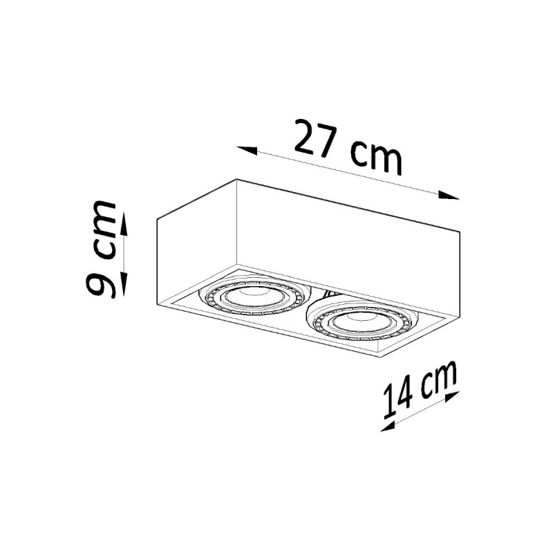 Sollux stropné svietidlo QUATRO SL.0884