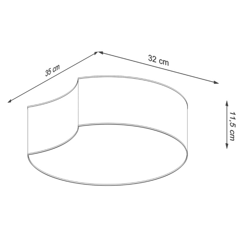 Sollux stropné svietidlo CIRCLE 1 white SL.1050