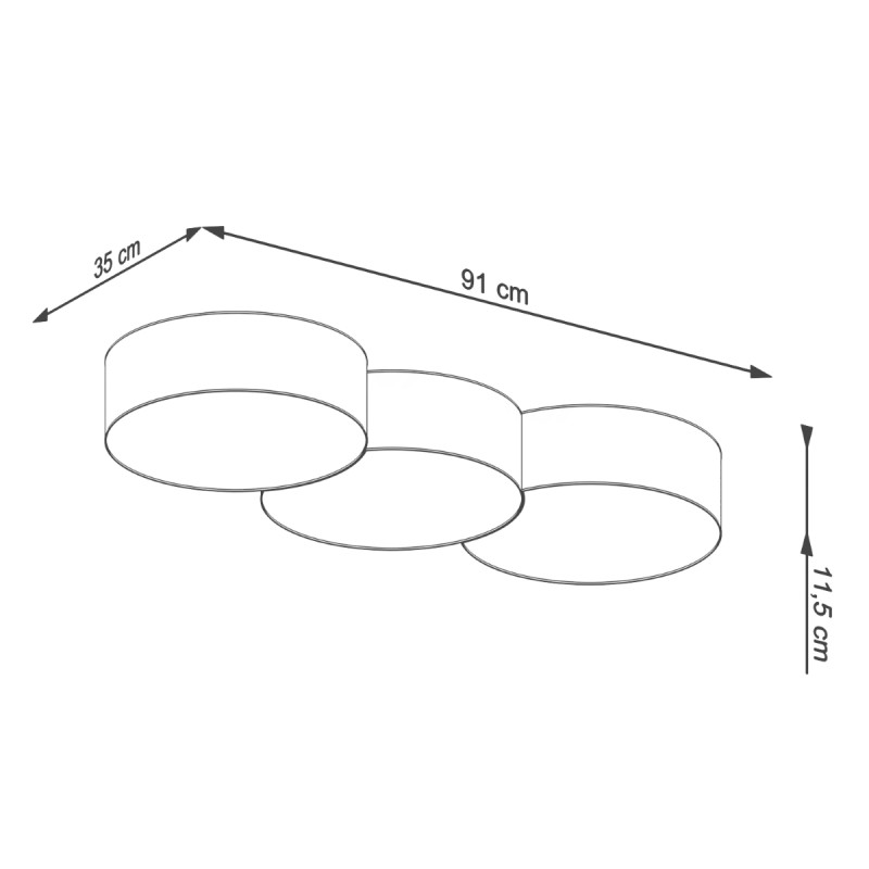 Sollux stropné svietidlo CIRCLE 3A white SL.1051