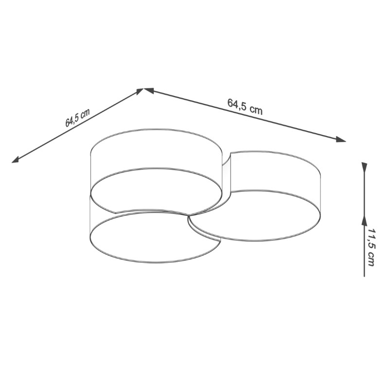 Sollux stropné svietidlo CIRCLE 3B white SL.1052