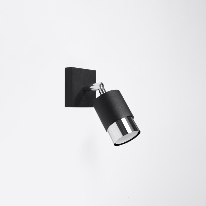 Sollux Wall lamp NERO black/chrome SL.1064