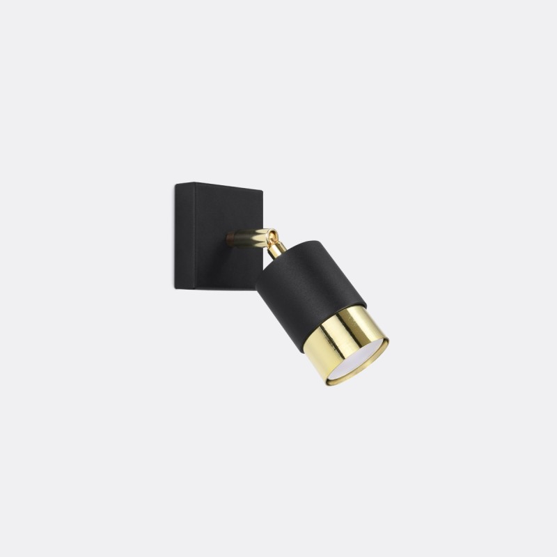 Sollux Wall lamp NERO black/golden SL.1069