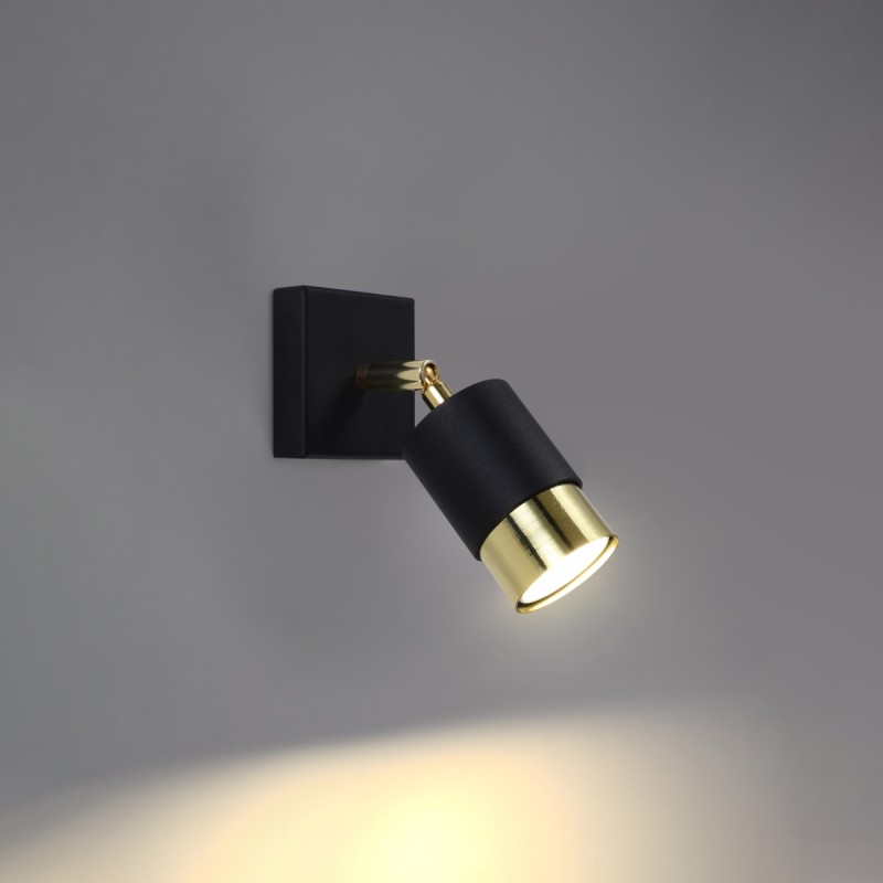 Sollux Wall lamp NERO black/golden SL.1069