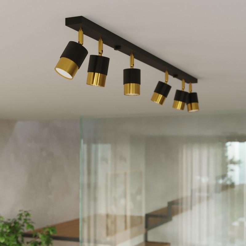 Sollux Wall lamp NERO black/golden SL.1069