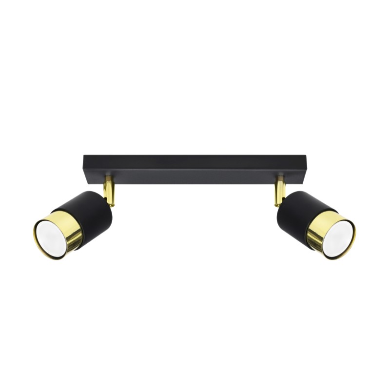 Sollux stropné svietidlo NERO 2 black/golden SL.1070