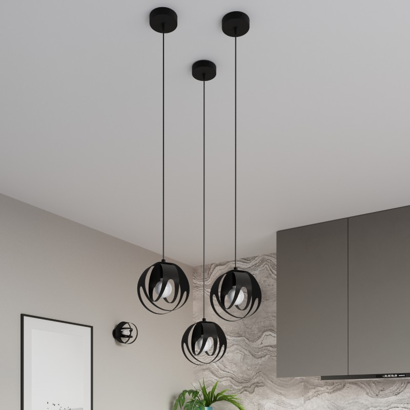 Sollux stropné svietidlo TULOS black SL.1086