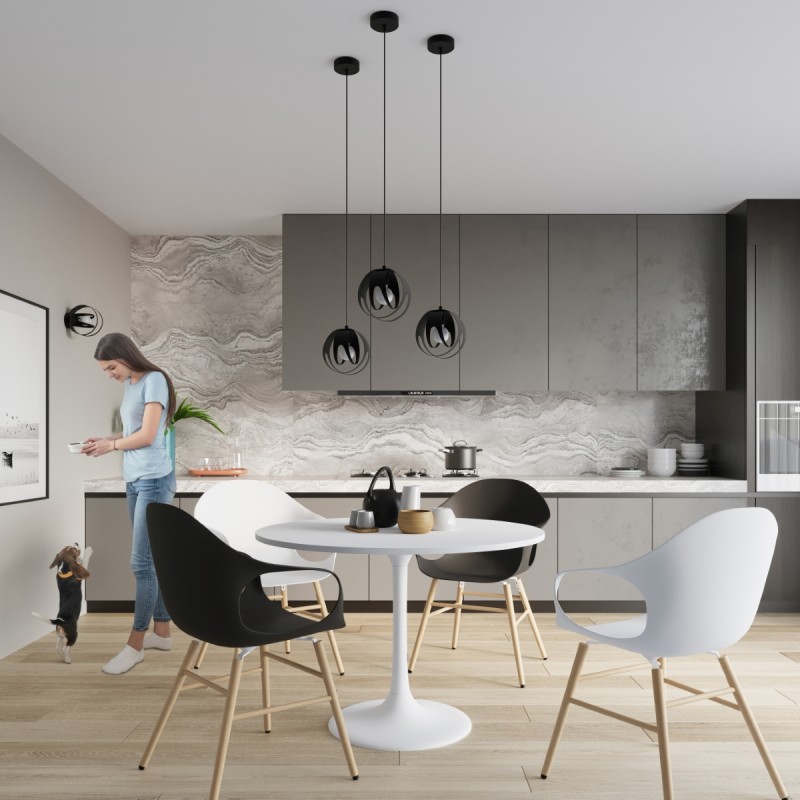 Sollux stropné svietidlo TULOS black SL.1086