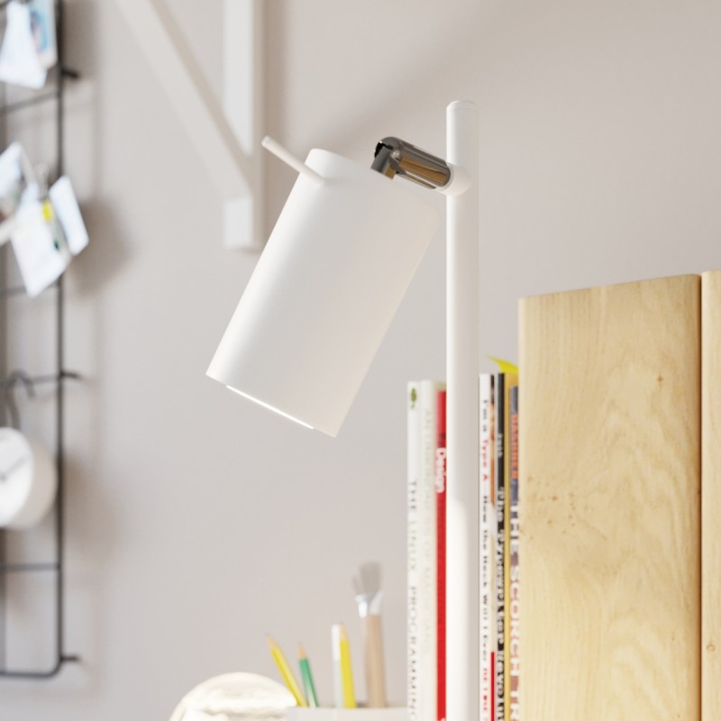 Sollux Stolná lampa RING biela