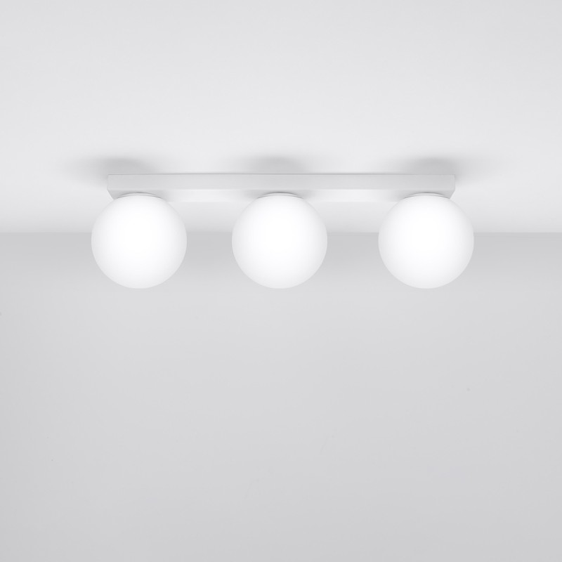 Sollux Stropné svietidlo YOLI 3 biele