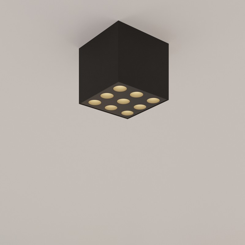 Sollux Stropné svietidlo OZZY čierne LED