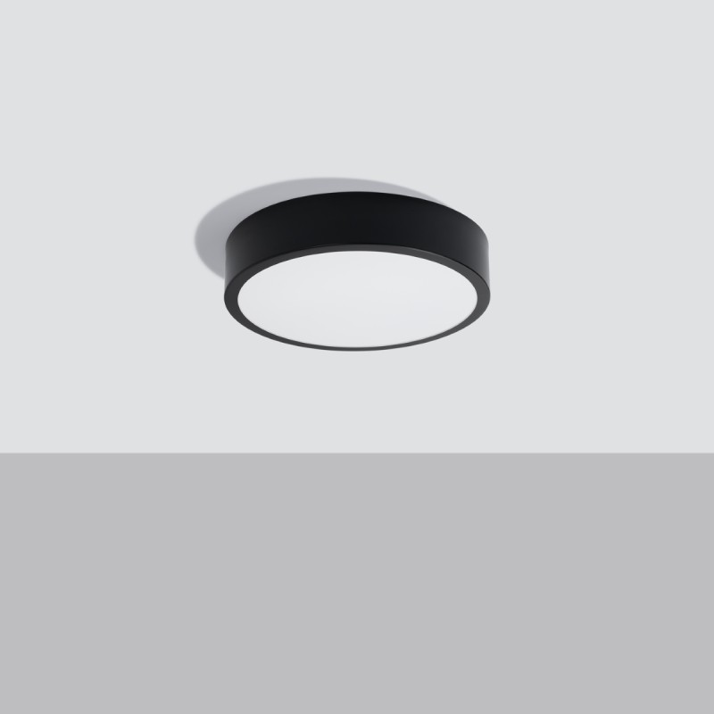 Sollux Stropné svietidlo ONYX 30 čierna LED 3000K