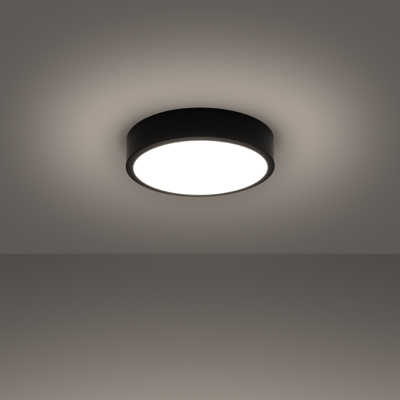 Sollux Stropné svietidlo ONYX 30 čierna LED 3000K