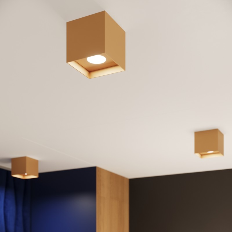 Sollux Stropné svietidlo HATI gold