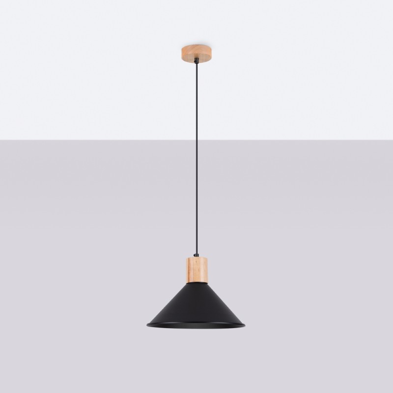 Sollux Závesné svietidlo JAGA čierne