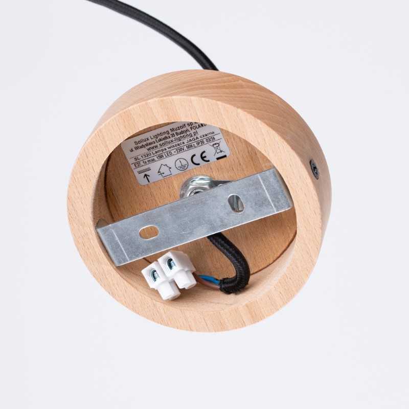 Sollux Závesné svietidlo JAGA čierne