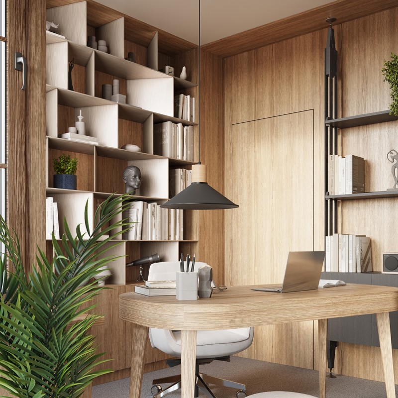 Sollux Závesné svietidlo JAGA čierne