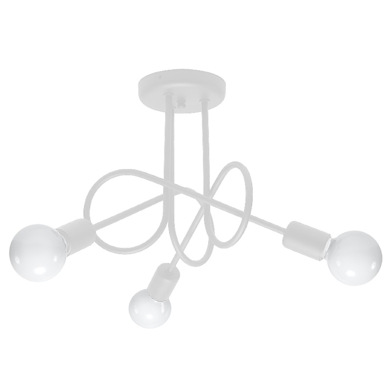 Sollux Luster LOOP 3 biely