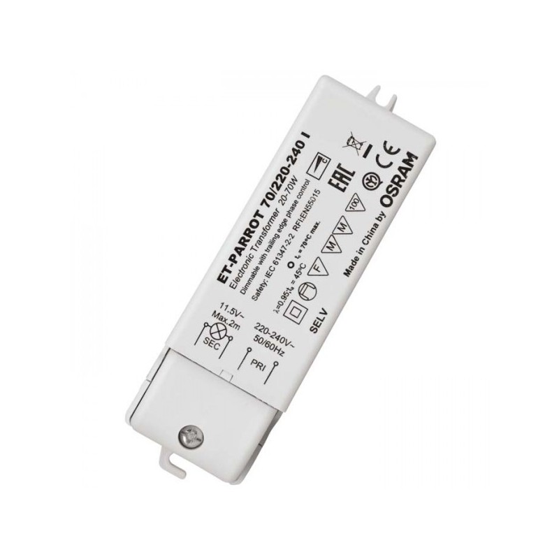 RENDL TRAFO 20-70W 12V AC DIMM   12V 70W G13002