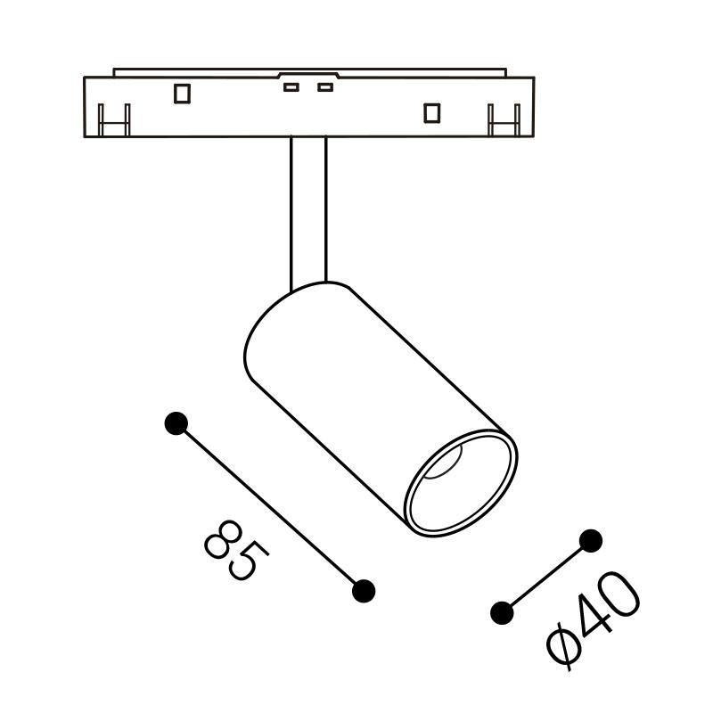 LED2 MAGO II S, W 6W 3000K 6094231