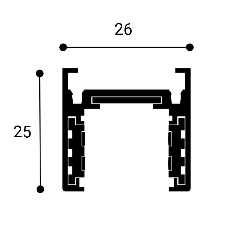 LED2 MAG LOW TRACK 2M, W DALI 6499901