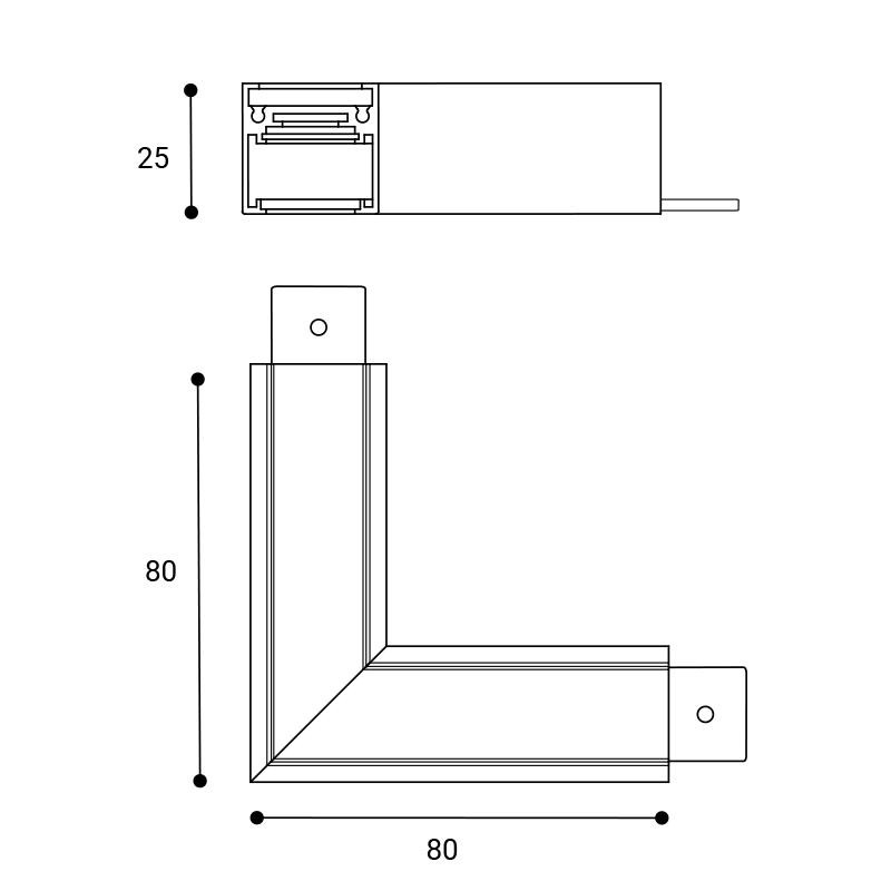 LED2 MAG LOW CORNER-V, B DALI 6499603