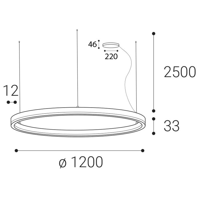 LED2 CIRCLE 120 P-Z, W TRIAC DIM 100W 3000K/4000K 3273551DT