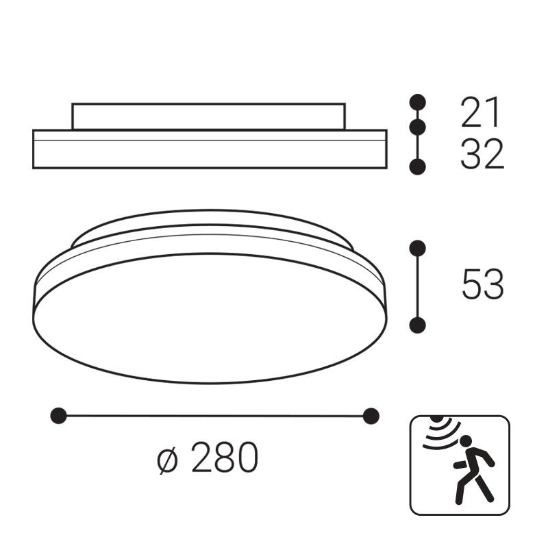 LED2 ROUND III 28 HF 23W 3000K/3500K/4000K 1430751