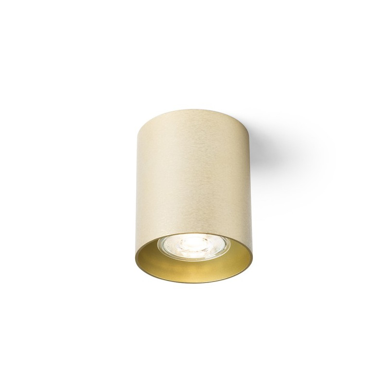 RENDL MANTOVA I stropná česaná mosadz 230V LED GU10 7W R14214