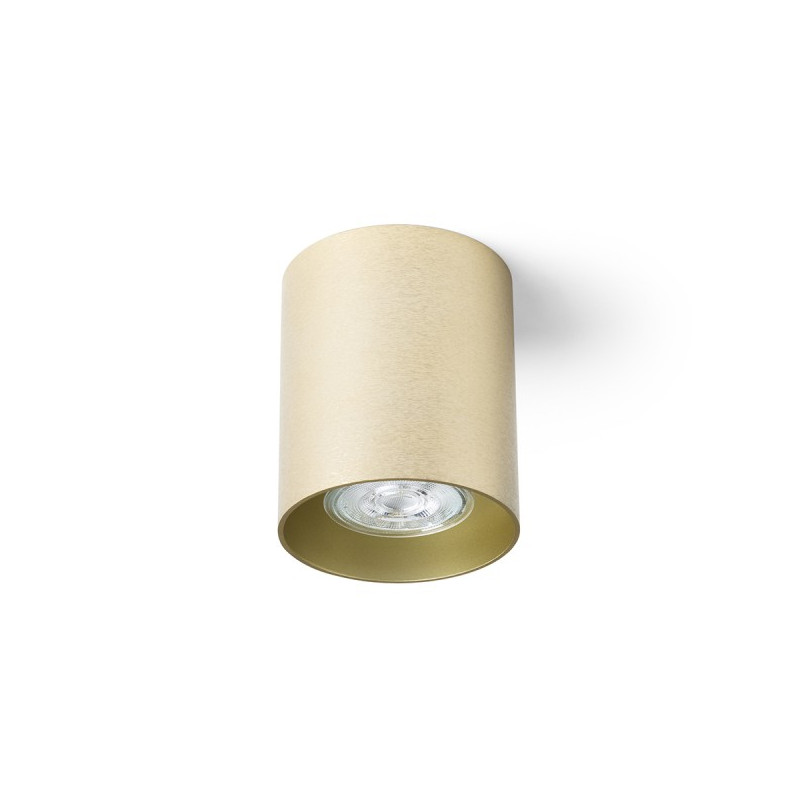 RENDL MANTOVA I stropná česaná mosadz 230V LED GU10 7W R14214