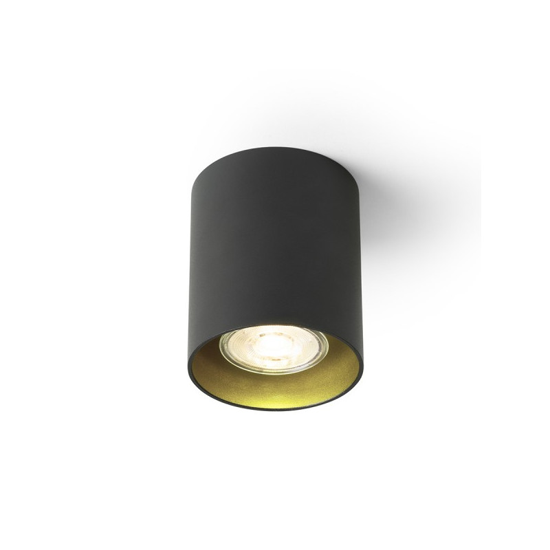 RENDL MANTOVA I stropná čierna/zlatá  230V LED GU10 7W R14213