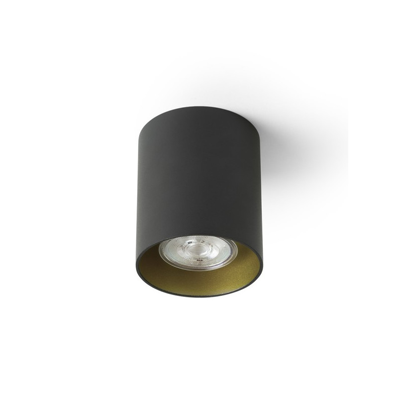 RENDL MANTOVA I stropná čierna/zlatá  230V LED GU10 7W R14213