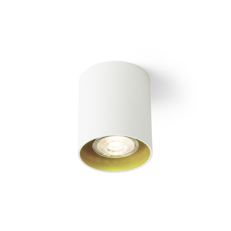 RENDL MANTOVA I stropná biela/zlatá  230V LED GU10 7W R14212