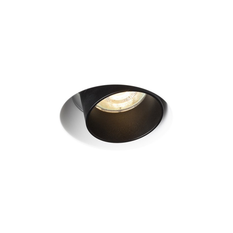 RENDL DAYTONA náklopná sadrová/čierna 230V LED GU10 8W R14160