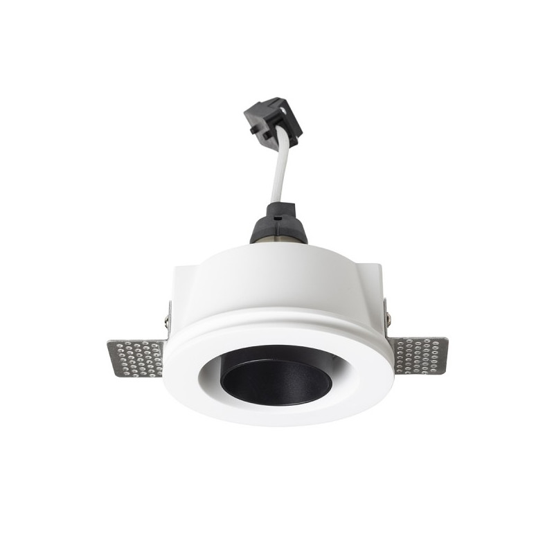 RENDL DAYTONA náklopná sadrová/čierna 230V LED GU10 8W R14160