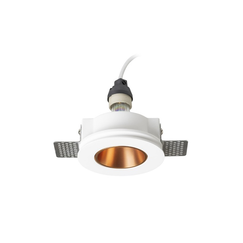 RENDL DAYTONA pevná sadrová/česaná meď 230V LED GU10 8W R14159