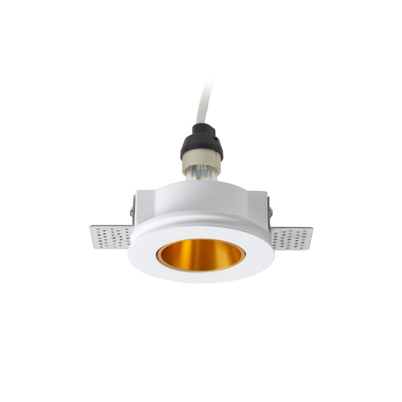 RENDL DAYTONA pevná sadrová/česaná mosadz 230V LED GU10 8W R14158