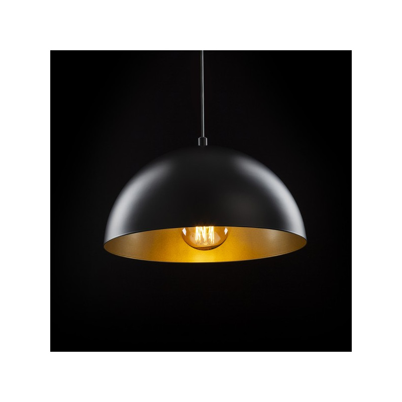 RENDL GLADYS 30 závesná čierna/zlatá  230V LED E27 15W R14110