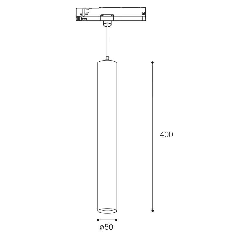 LED2 TRACK MIKY 40, B 10W 3000K 7091833