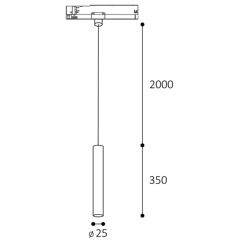 LED2 TRACK MIKY SLIM 35, B DALI/PUSH DIM 6W 4000K 7490443D