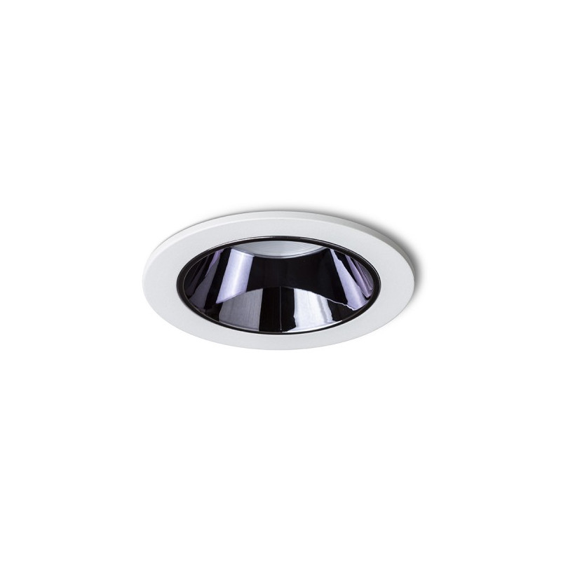 RENDL ANSEL zápustná biela čierny chróm 230V LED 12W 60°  3000K R14238