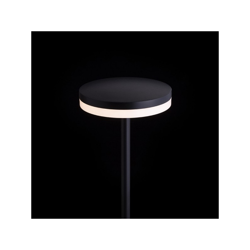 RENDL SEMPLICE 80 stojanová / na bodci čierna matný akrylát 230V LED 12W IP54  3000K R14195