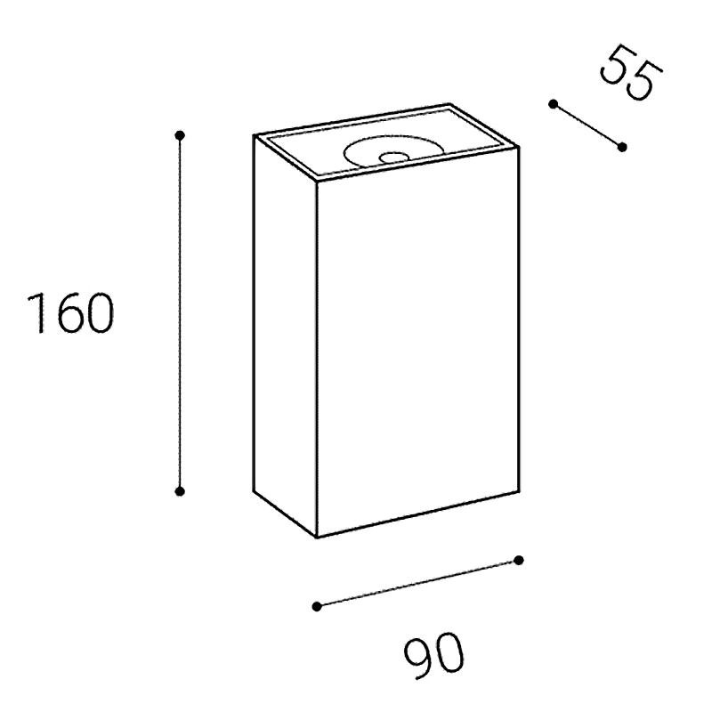 LED2 BLOCK, A DALI/PUSH DIM 6W 3000K 5100434D